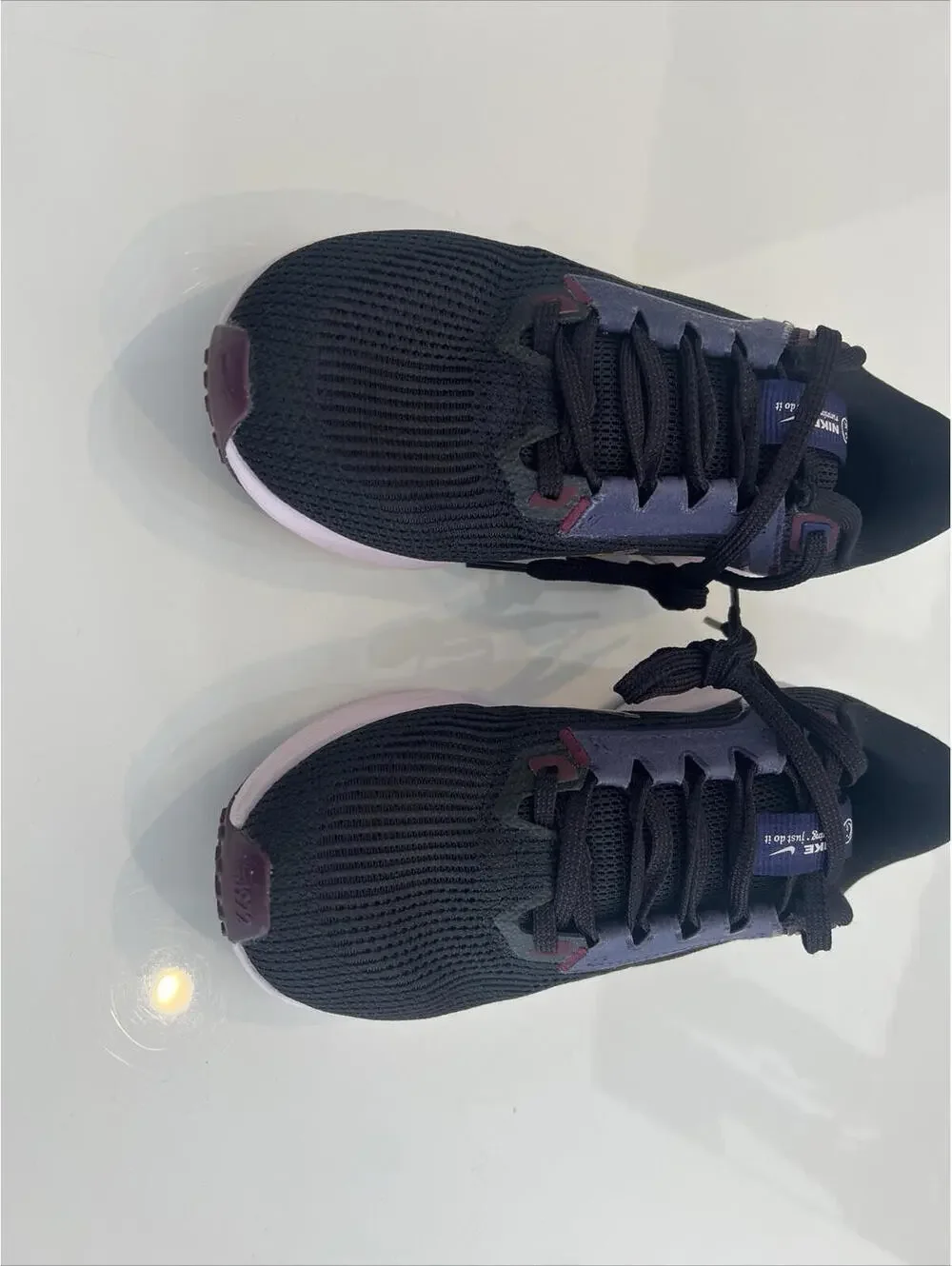 Nike Womens Air Zoom Pegasus 40 Black Maroon Running Shoes DV3854 SZ 7